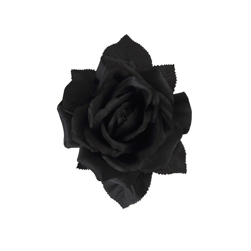 Collectif Accessories Loy Black Hair Flower